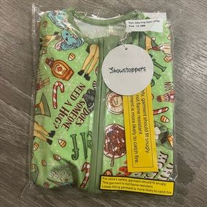 Nwt showstoppers 12-18 months elf bamboo pajamas